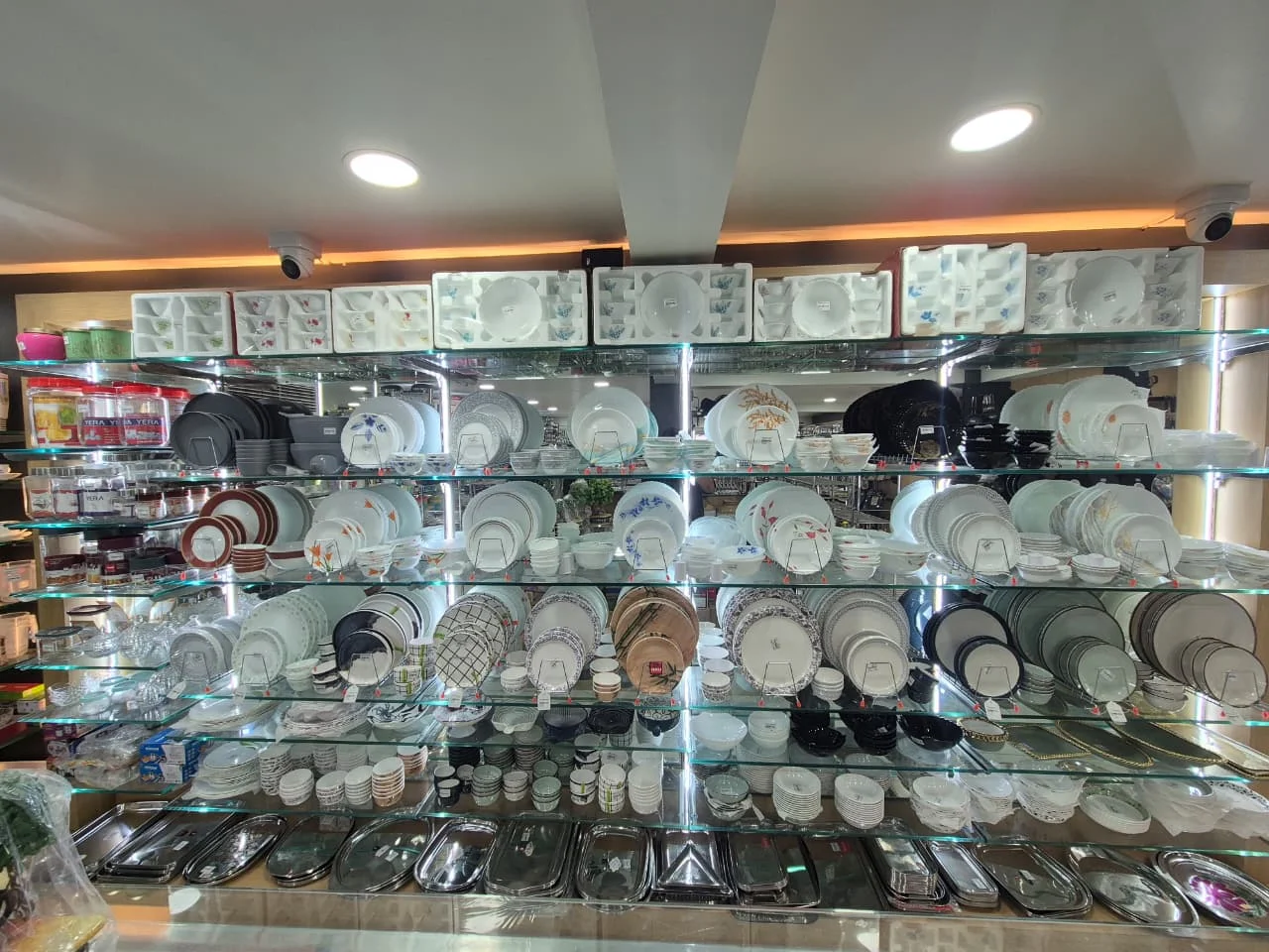 Home appliances section in store